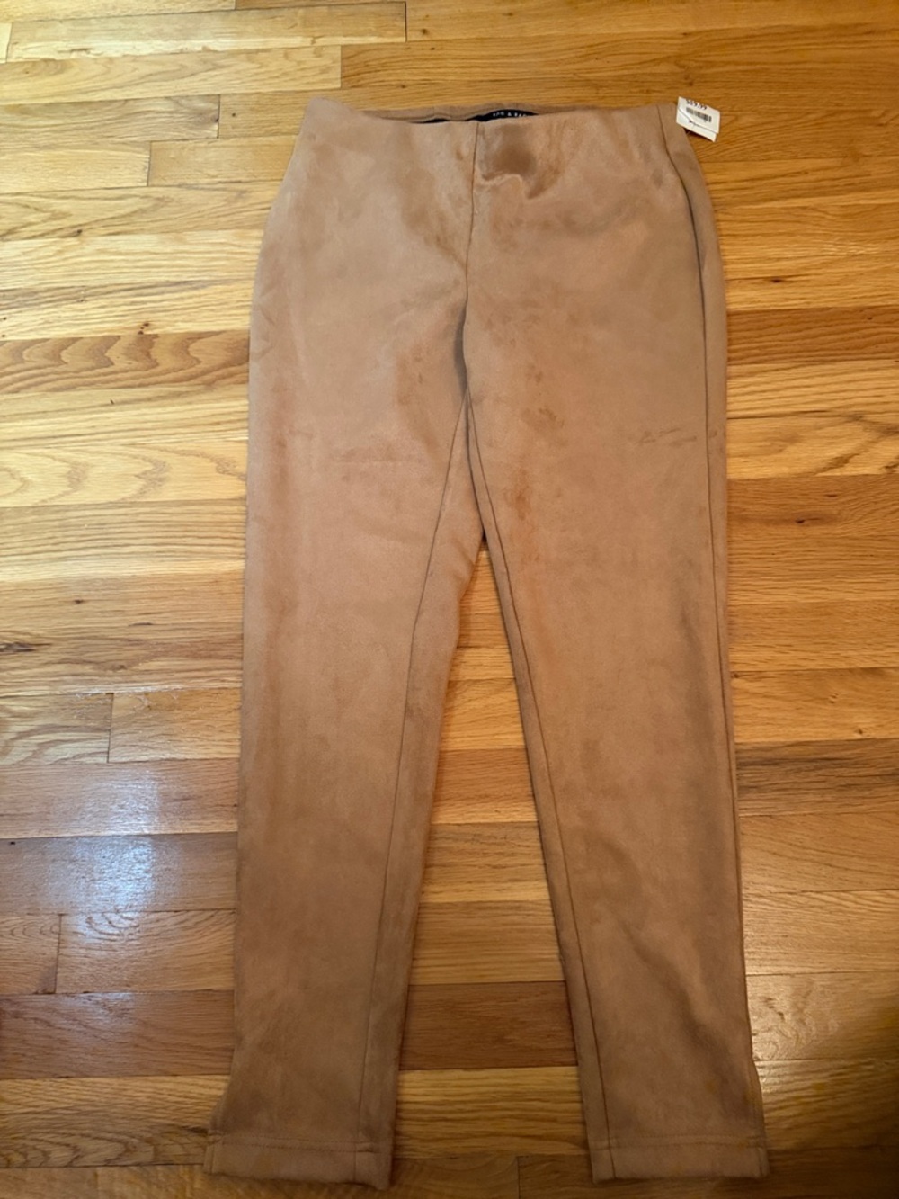 Zac & Rachel Tan Suede-Look Pants